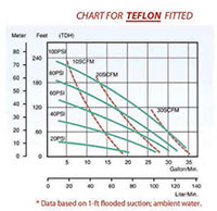 T-25 1 Inch Teflon Seal Air-Operated Diaphragm Pump